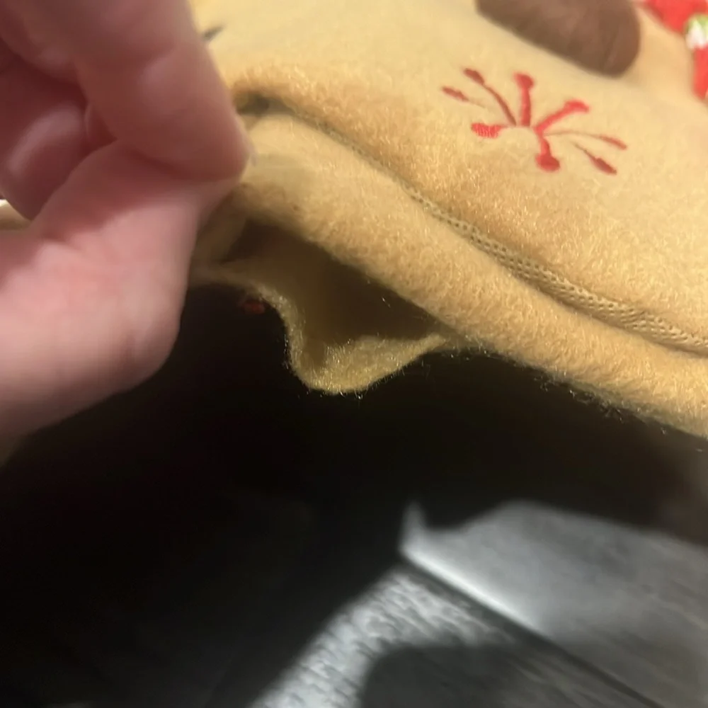 Set of two jingle bell reindeer Christmas stockings
